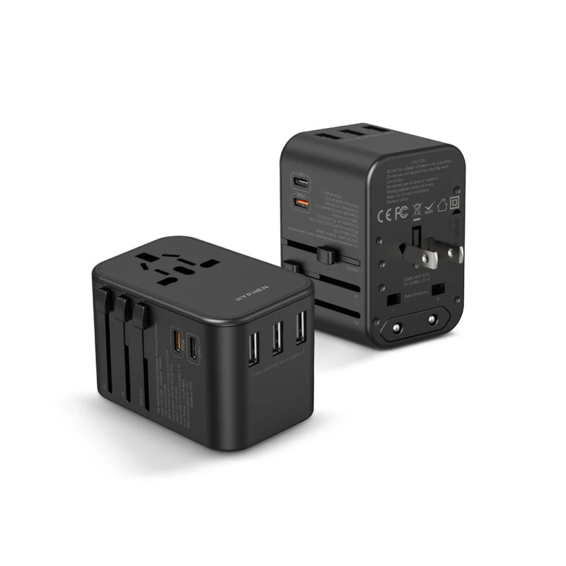 Hyphen Charge Point 35W Travel Adaptor - Black - محول